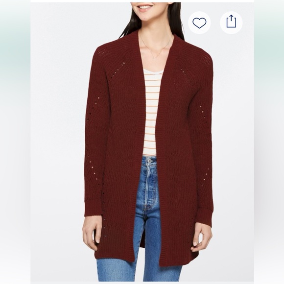 Love Ellie Sweaters - Love Ellie Anna Pointelle Detail Cardigan Sweater